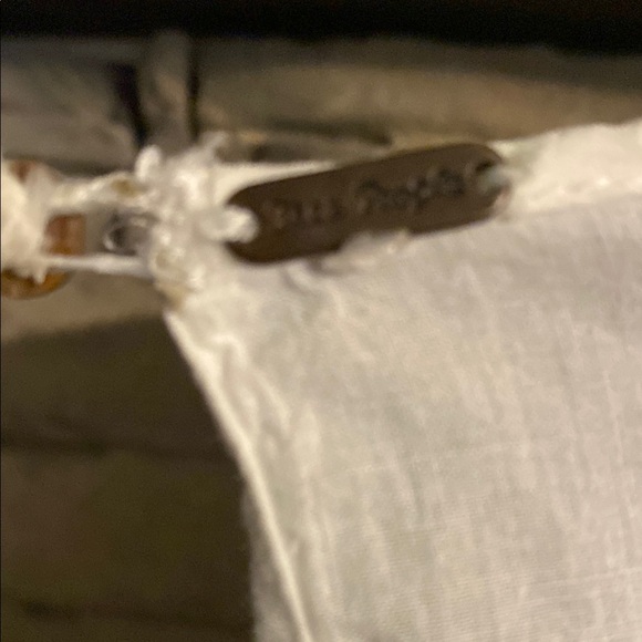 Free People Emroidered White Ruffled Midi Boho Dress - Picture 3 of 3